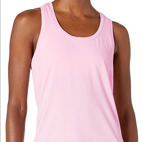 NEW AMAZON ESSENTIALS ACTIVE RACERBACK TANK TOP - LIGHT PINK - SMALL - Picture 9 of 13
